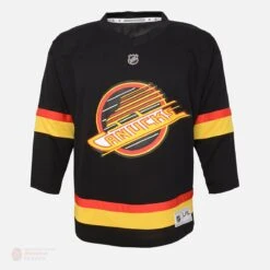 Vancouver Canucks Skate Outer Stuff Replica Toddler Jersey -Baue Hockey Shop outer stuff nhl jerseys vancouver canucks skate outer stuff replica toddler jersey black 2 4t 14653019979842