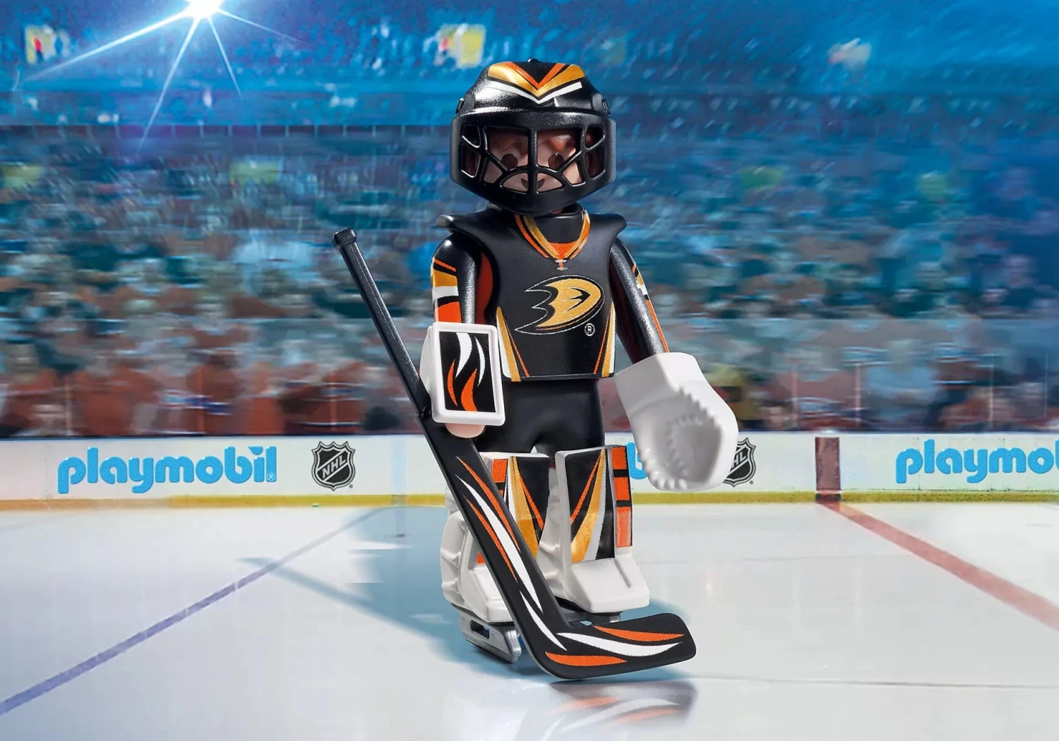 Playmobil NHL Hockey Goalie - Anaheim 4 Playmobil NHL Hockey Goalie - Anaheim - Image 2