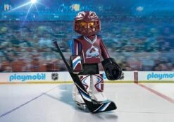 Playmobil NHL Hockey Goalie - Colorado -Baue Hockey Shop playmobile toys games playmobil nhl hockey goalie colorado avalanche 30423275110466