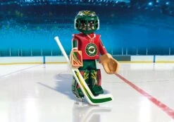 Playmobil NHL Hockey Goalie - Minnesota -Baue Hockey Shop playmobile toys games playmobil nhl hockey goalie minnesota wild 30423351459906