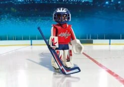 Playmobil NHL Hockey Goalie - Washington -Baue Hockey Shop playmobile toys games playmobil nhl hockey goalie washington capitals 30423346774082