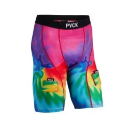 PVCK Womens Compression Jill Shorts - Tie Dye