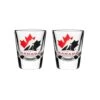 Hockey Canada Sports Vault NHL Logo Shot Glass Set - 2 Pack -Baue Hockey Shop the sports vault drinkware hockey canada sports vault nhl logo shot glass set 2 pack clear 2oz 30519868424258