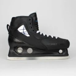 TRUE Senior One Piece Goalie Skates - Pro Stock - White Felt Tongue - Size 12