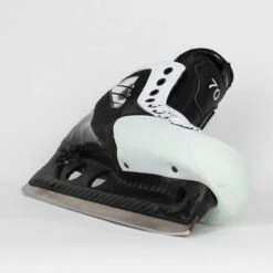 TRUE Senior One Piece Goalie Skates - Pro Stock - White Side/Toe - "70/71" - Size 10 -Baue Hockey Shop true goalie skates true senior one piece goalie skates pro stock white side toe 70 71 size 10 10 15186428788802