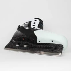 TRUE Senior One Piece Goalie Skates - Pro Stock - White Side/Toe - Size 11 -Baue Hockey Shop true goalie skates true senior one piece goalie skates pro stock white side toe size 11 11 15186419712066