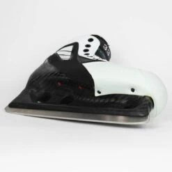 TRUE Senior One Piece Goalie Skates - Pro Stock - White Side/Toe - Size 7 -Baue Hockey Shop true goalie skates true senior one piece goalie skates pro stock white side toe size 7 7 15186415386690