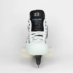 TRUE Senior One Piece Goalie Skates - Pro Stock - White Side/Toe - Size 7 -Baue Hockey Shop true goalie skates true senior one piece goalie skates pro stock white side toe size 7 7 15186415550530