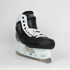 TRUE Senior Two Piece Goalie Skates - Pro Stock - White Side - "35" - Size 10 -Baue Hockey Shop true goalie skates true senior two piece goalie skates pro stock white side 35 size 10 10 15186422988866