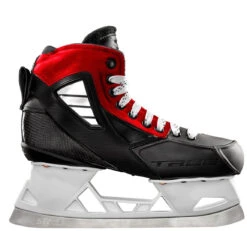 TRUE Two-Piece Custom Junior Goalie Skates -Baue Hockey Shop true goalie skates true two piece custom junior goalie skates red 28743953055810