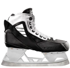 TRUE Two-Piece Custom Junior Goalie Skates -Baue Hockey Shop true goalie skates true two piece custom junior goalie skates silver 28743953088578