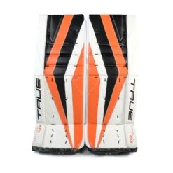 TRUE Catalyst PX3 Senior Goalie Leg Pads - Domestic -Baue Hockey Shop true leg pads true catalyst px3 senior goalie leg pads domestic white black orange 32 2 30010205798466