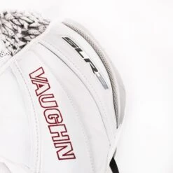 Vaughn Ventus SLR3 Pro Carbon Senior Goalie Catcher - Pro Stock - Pavel Francouz USED -Baue Hockey Shop vaughn catchers vaughn ventus slr3 pro carbon senior goalie catcher pro stock pavel francouz used white dc blue maroon full right 29273988923458