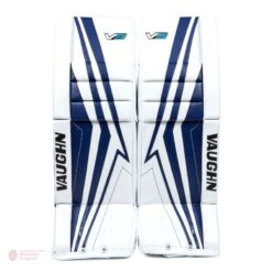 Vaughn Velocity V9 Junior Goalie Leg Pads 29 Vaughn Velocity V9 Junior Goalie Leg Pads -Baue Hockey Shop vaughn leg pads vaughn velocity v9 junior goalie leg pads white blue 24 2 28744338276418